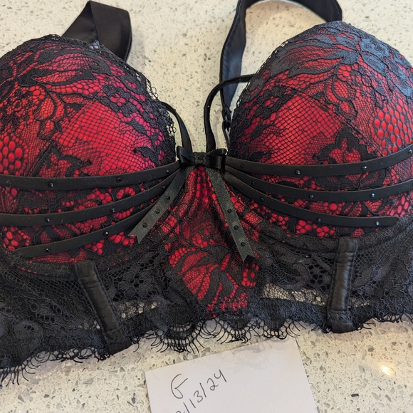 Honey Birdette Madame Red/Black bra 34B - Picture 5 of 5